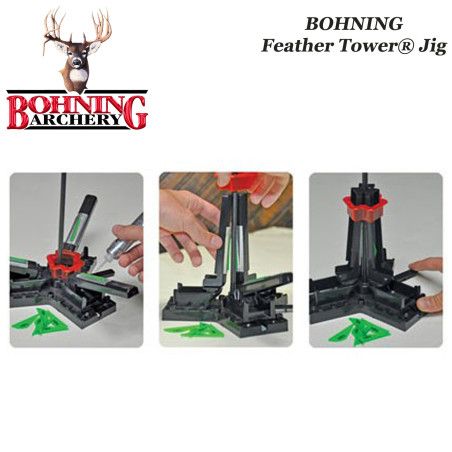 BOHNING Feather Tower Jig Empenneuse 3 piume naturali operazione