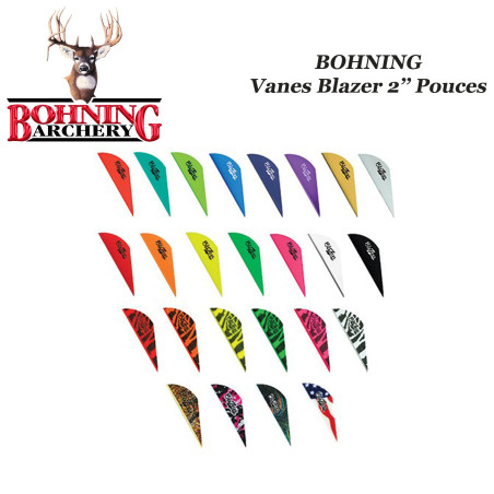 BOHNING Vanes Blazer 2" inch plastic assortment of colours