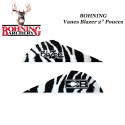 BOHNING Vanes Blazer 2" inch plastic WHITE TIGER - WHITE TIGER