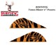 BOHNING Vanes Blazer 2" inch plastic ORANGE TIGER - ORANGE TIGER