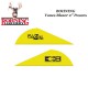 BOHNING Vanes Blazer 2" inch plastic YELLOW - NEON YELLOW