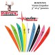 BOHNING Vanes Impulse spéciales pour arcs traditionnels recurve assortiment de couleurs