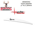 BOHNING Vanes Impulse Spezial für traditionelle Recurve-Bögen WEISS - WHITE