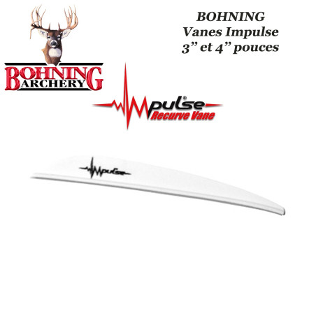 BOHNING Impulse palas especiales para arcos recurvos BLANCO - BLANCO