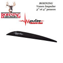 BOHNING Vanes Impulse Spezial für traditionelle Recurve-Bögen SCHWARZ - BLACK