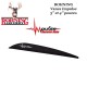 BOHNING Vanes Impulse spéciales pour arcs traditionnels recurve NOIR - BLACK