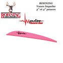 BOHNING Impulse speciale vanen voor recurvebogen PINK - HOT PINK