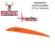 BOHNING Vanes Impulse spéciales pour arcs traditionnels recurve ORANGE - NEON ORANGE