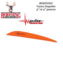 BOHNING Vanes Impulse spéciales pour arcs traditionnels recurve ORANGE - NEON ORANGE