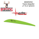 BOHNING Vanes Impulse spéciales pour arcs traditionnels recurve LIME