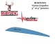 BOHNING Vanes Impulse spéciales pour arcs traditionnels recurve BLEU CLAIR - LIGHT BLUE