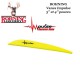 BOHNING Vanes Impulse spéciales pour arcs traditionnels recurve JAUNE - NEON YELLOW