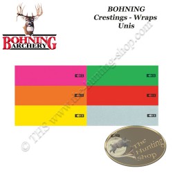 BOHNING Blazer Arrow Wraps 4 o 7 pulgadas cresta de color liso adhesivos para flechas