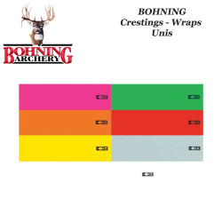 BOHNING Blazer Arrow Wraps 4 or 7 inch plain colored cresting stickers for arrows