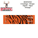 BOHNING Blazer Tiger Arrow Wraps 4 of 7 inch kuif tijger stickers voor pijlen - ORANJE