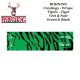 BOHNING Blazer Tiger Arrow Wraps 4 oder 7 Zoll Tiger Typ Cresting Aufkleber für Pfeile GRÜN & SCHWARZ - GREEN & BLACK