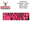 BOHNING Blazer Tiger Arrow Wraps 4 or 7 inch cresting tiger stickers for PINK & BLACK arrows - PINK & BLACK