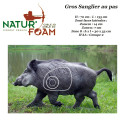 NATUR'FOAM 3D-Zielscheibe Dickes Wildschwein im Schritt aus Schaumstoff für Bogenschießen