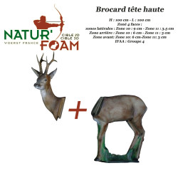 NATUR'FOAM Diana de espuma 3D Brocard de 6 cabezas para tiro con arco