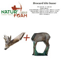 NATUR'FOAM Cible 3D Brocard tête basse en mousse pour le tir à l'arc