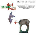 NATUR'FOAM Cible 3D Chevrette tête retournée en mousse pour le tir à l'arc