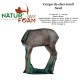 NATUR'FOAM 3D Deer body target for brocades and goats in foam for archery