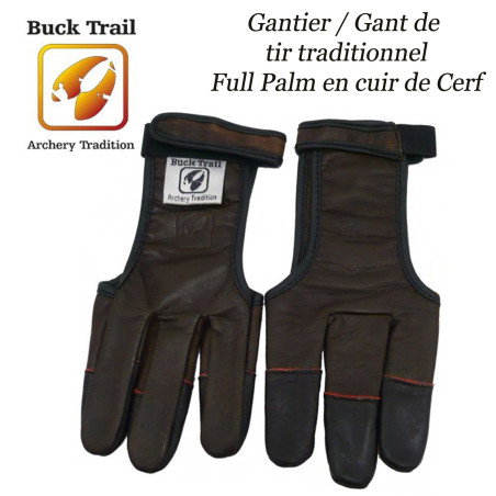 BUCK TRAIL Gantier Full Palm en cuir de cerf