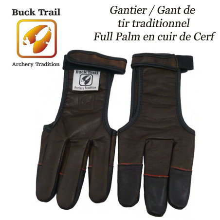 Guante de piel de ciervo BUCK TRAIL Full Palm