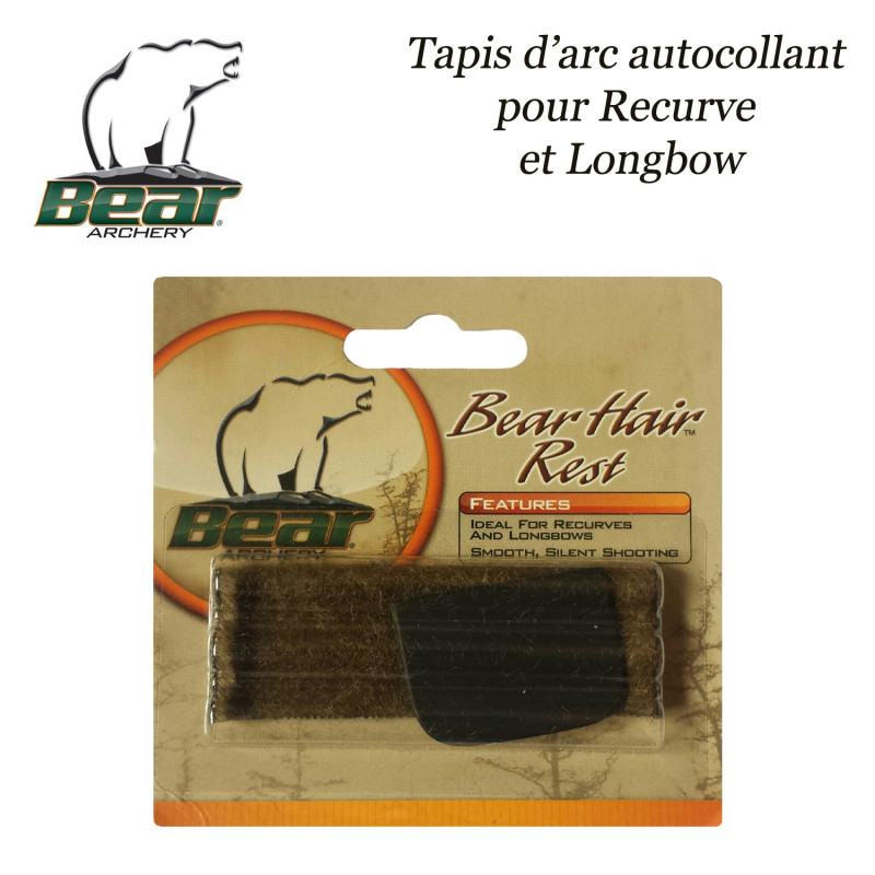 Bear Archery Alfombrilla de arco autoadhesiva para Recurvo y Longbow