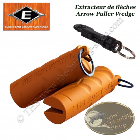 EASTON Arrow Puller Wedge Removes orange rubberized arrows with carabiner