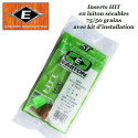 EASTON Inserts HIT lourds en laiton sécables 75-50 grains pour tubes et flèches Axis 12 Pack avec kit d'installation