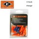 EASTON Encoches intérieures X Nocks 12 Pack ORANGE