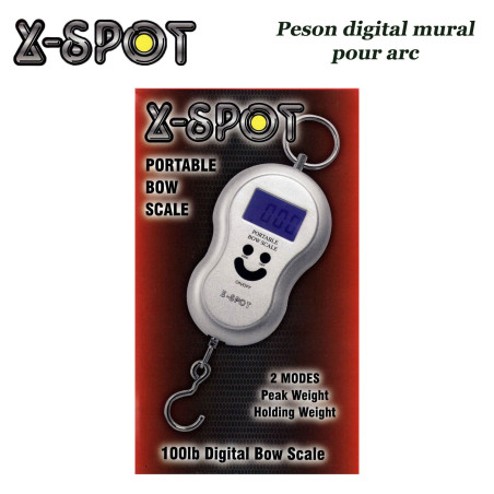 X-SPOT Báscula digital de pared para medir la potencia de arcos tradicionales y compuestos