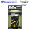 SAUNDERS Bludgeon Hard plastic blunt points for billebaudeArcTRAP and small game hunting 125 grains