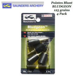 SAUNDERS Bludgeon Pointes blunt en plastique dur pour la billebaude l'ArcTRAP et la chasse du petit gibier 125 grains