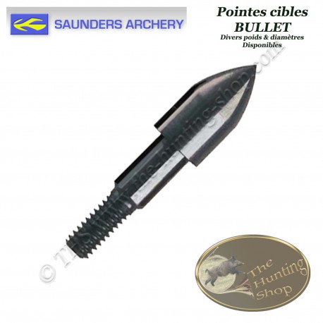 SAUNDERS Bullet Screw-in bullet-shaped steel training points for target shooting 