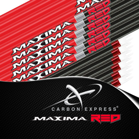 CARBON EXPRESS Maxima Red blanke Rohre für Jagdpfeile und 3D-Schießen