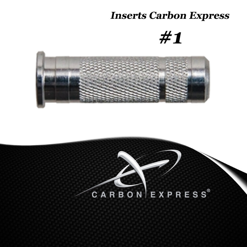 CARBON EXPRESS Aluminium-Einsätze für Schraubspitzen für PileDriver, Mayhem & Maxima