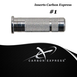 CARBON EXPRESS Aluminium inzetstukken voor inschroefbare tips voor PileDriver, Mayhem & Maxima