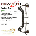 Arco compuesto BOWTECH Carbon Icon Compound para caza y tiro 3D Black Ops