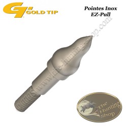 GOLD TIP EZ-Pull Aufschraubbare Trainingsspitzen aus Edelstahl, die sich leicht von harten und 3D-Zielen entfernen lassen 85, 100 & 125 grains