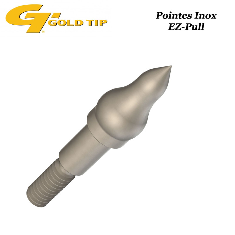 GOLD TIP EZ-Pull Puntas de destornillador de acero inoxidable de fácil extracción para dianas duras y 3D 85, 100 y 125 granos