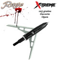 RAGE X-Treme Bi-blade mechanical point 125 grains open