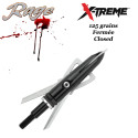 RAGE X-Treme Punta meccanica a doppia lama 125 grani chiusa