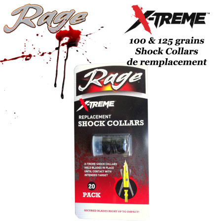 RAGE X-Treme Shock Collars Blade tensioning system for Rage 100 & 125 grain broadheads