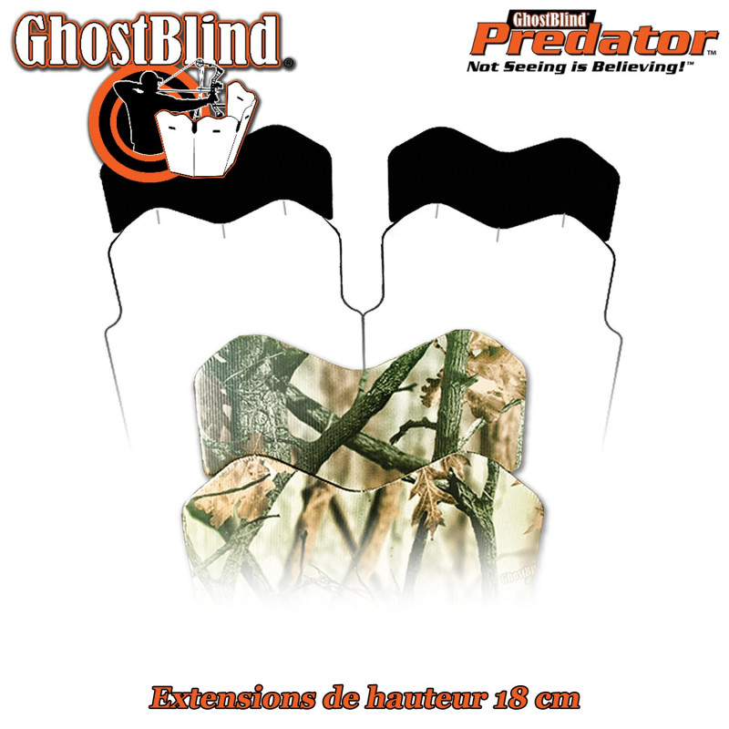 GHOSTBLIND Paire d'extensions de hauteur pour l'affût miroir Predator