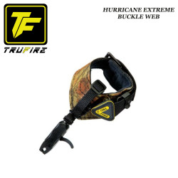 TRU-FIRE Hurricane Extreme Buckle Web Jaw Release Camo Bracelet for 3D Hunting and Shooting