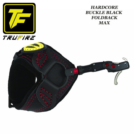 TRU-FIRE Hardcore Black Buckle Foldback MAX zwarte haak en lus voor jagen en 3D-schieten