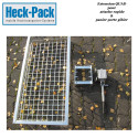 HECK-PACK QUAD extension for game basket with quick hitch for trailer ball