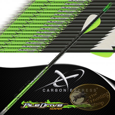 CARBON EXPRESS PileDriver Hunter 3d feathered shooting and hunting arrows